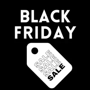 Black Friday Simple Sale Tag Graphic