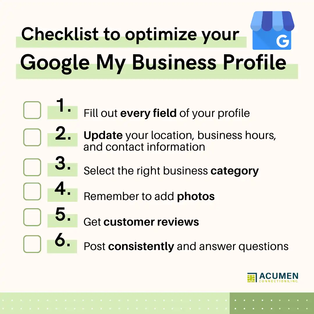 Google My Business Optimization tip image