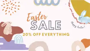 Pastel Easter Promo banner