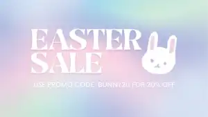 Trendy Easter Sale Banner