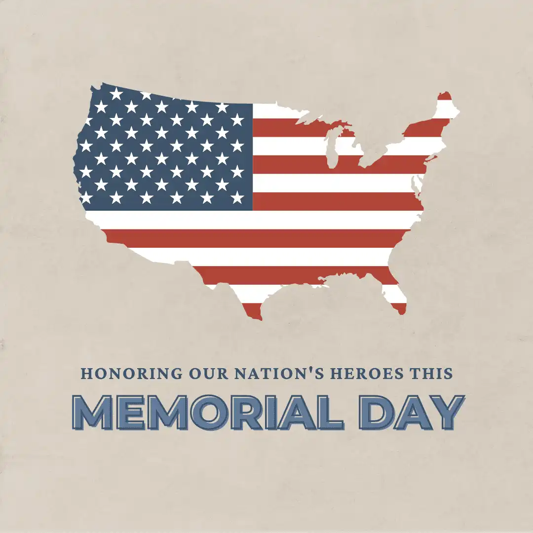 Memorial Day Social graphic template