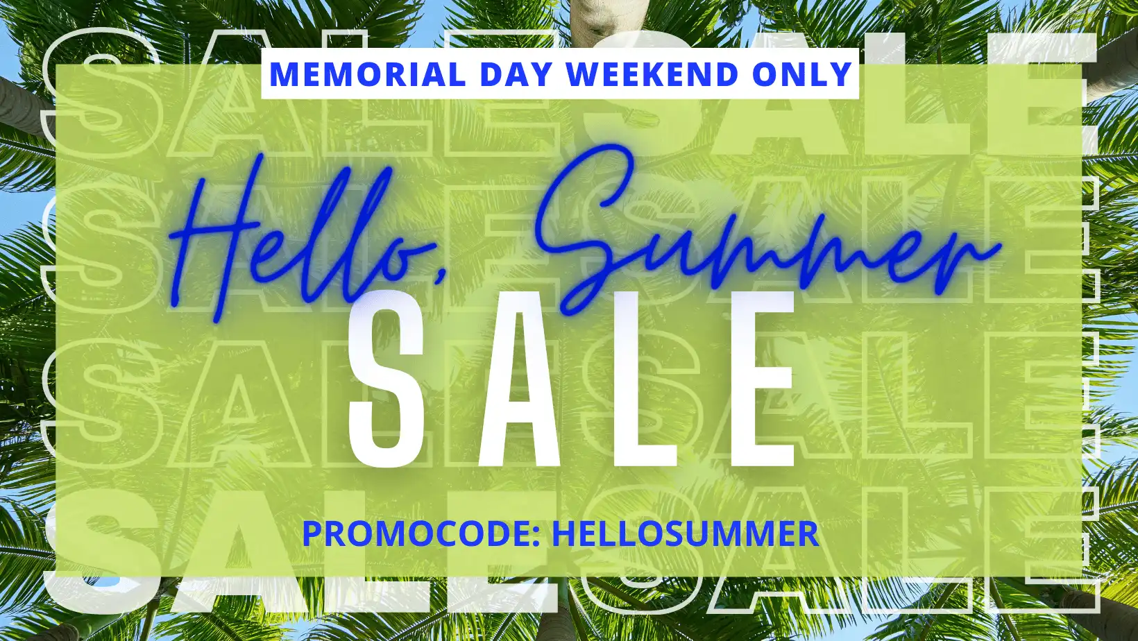 Summer sale promotional template