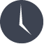 A simple graphic of a clock